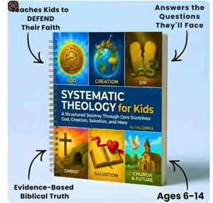 Quaderno di teologia sistematica per bambini con lezioni di 52 settimane sulla fede.