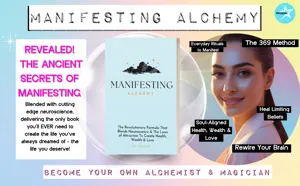 Manifesting Alchemy English paperback book exploring neuroscience and the law of attraction.