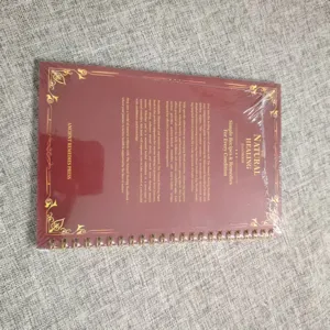 A5 spiral bound natural healing herbal handbook guide with detailed remedies and recipes.