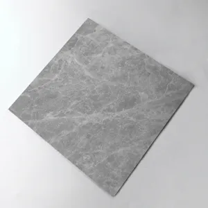 Grey marble pattern anti-slip tile sticker waterproof wear-resistant floor detail view.