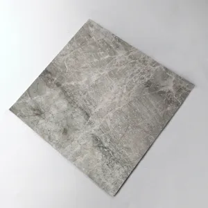 Detail view of waterproof anti-slip marble texture tile sticker for wall and floor decoration.