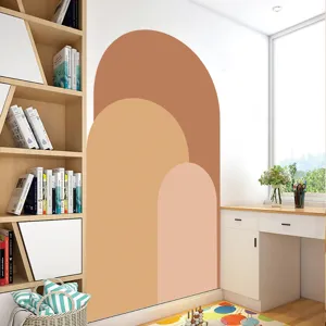 Boho arch wall decal self-adhesive PVC wallpaper for living room bedroom home decor.
