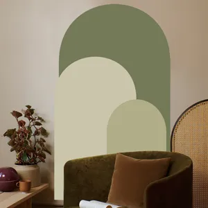 Boho arch wall sticker modern self-adhesive PVC decal for living room bedroom home decor