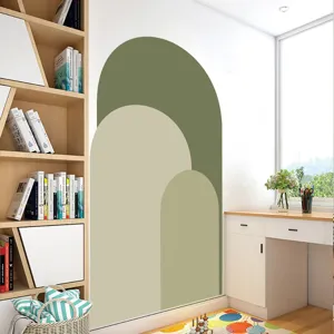 Boho arch wall decal peel and stick vinyl sticker for modern living room bedroom decor.
