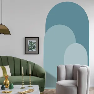 Boho arch wall sticker geometric vinyl decal for modern living room bedroom home decor details