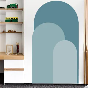 Boho arch wall sticker peel and stick geometric wall decal for bedroom living room decor.