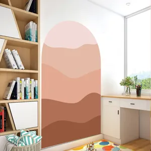 Boho arch wall decal self-adhesive vinyl wall sticker for living room bedroom home decor.
