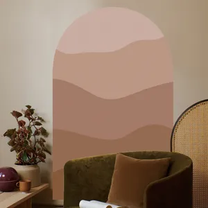 Boho arch wall sticker peel and stick abstract geometric wall decor for living room bedroom