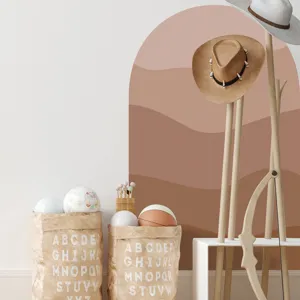 Boho arch wall sticker for living room bedroom aesthetic home decor self adhesive PVC wallpaper