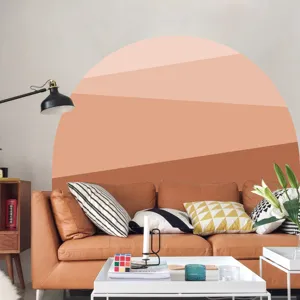 Boho arch wall decal aesthetic geometric peel and stick wall sticker for living room decor