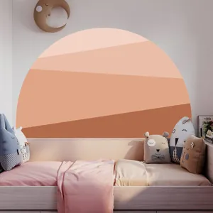 Boho arch wall sticker for bedroom and living room, self-adhesive PVC wallpaper home decor.