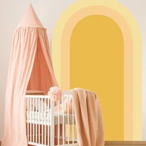 Boho Arch Wall Decal Rainbow Wall Sticker Peel and Stick Nursery Room Home Decor