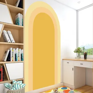 Boho arch wall decal self-adhesive PVC wallpaper for living room bedroom home decor.