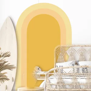 Boho Arch Wall Sticker Self Adhesive PVC Wall Decal for Living Room Bedroom Home Decor