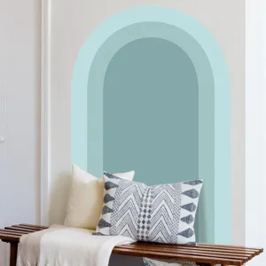 Boho arch wall sticker for living room bedroom decor, peel and stick self-adhesive vinyl decal.