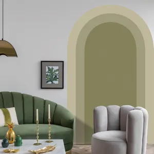 Boho arch wall sticker living room wall decal self-adhesive PVC home decor detail view