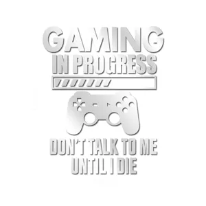 Mirror game wall sticker gaming in progress sticker self-adhesive room decor decal 1pc