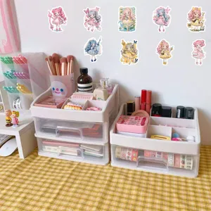 Cute magical girl cartoon stickers for luggage phone case laptop DIY waterproof decorative decals