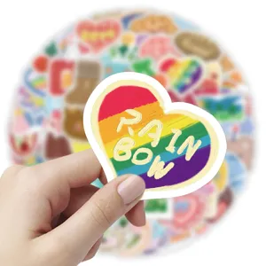 Waterproof oil painting cartoon journal stickers set for suitcases and stationery boxes.