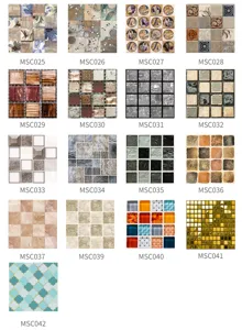 Autocollants de Carrelage Mosaïque Imperméables Stickers Muraux Autoadhésifs pour Décoration Maison Salle de Bains