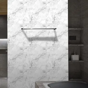 Marble pattern tile sticker waterproof wall sticker for modern bathroom home decor.