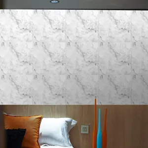 Waterproof marble pattern tile sticker self adhesive wall paper home decor detail view