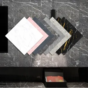 Marble pattern tile stickers waterproof self-adhesive wall and floor decor detailed view