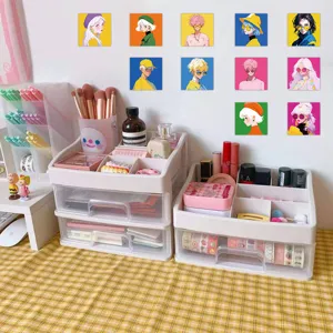 Dopamin Anime Avatar Tagebuch Aufkleber, bunte 2D Illustration DIY Handydesign Deko