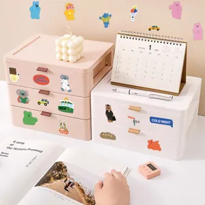120pcs Korean style cute cartoon bear stickers for journal phone case decoration
