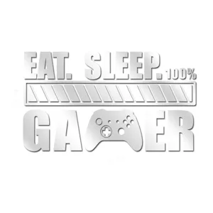 Acrylic mirror game wall sticker Gamer eat sleep 100% wall decor for bedroom living room