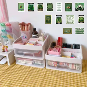 Green vintage decorative stickers aesthetic stationery waterproof laptop suitcase notebook decals