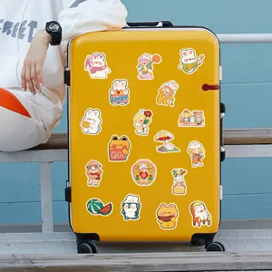 Cute rabbit cartoon stickers waterproof decorative decals for journal suitcase set pack