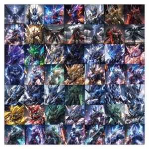 Mecha Krijger Cartoon Stickers Coole Decoratieve Decals Voor Bagage Telefoonhoesje Laptop Waterdichte Vinyl Kunst Stickers