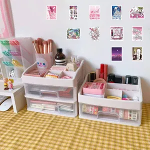 Pink princess cartoon daily decorative stickers for phone cases and notebooks DIY crafts.