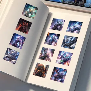 Coole mecha krijger stickers set cyberpunk robot decal voor laptop telefoonhoesje decor
