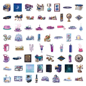 60pcs Colorful Home Cartoon Graffiti Stickers Waterproof Decals for Journal and Laptop