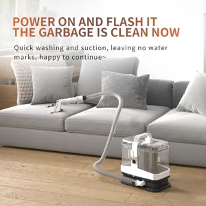 Multifunktionaler Polsterreiniger für Sofa und Teppich mit Doppeltanks für gründliche Reinigung.