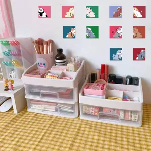 Cute cartoon animal graffiti stickers for water bottle, phone case, and room decoration.
