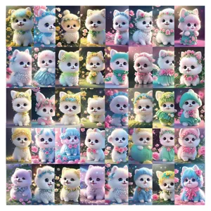Cute Pomeranian Dog Cartoon Stickers Waterproof PVC Decals For Laptop Phone Case Luggage Water Bottle Scrapbooking
