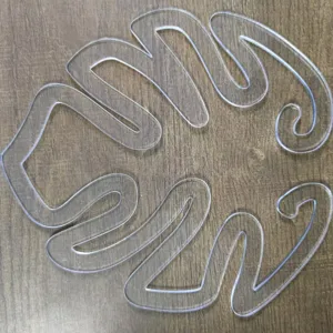 Clips de support de plante en acrylique transparent, anneaux d'entraînement pour tiges.