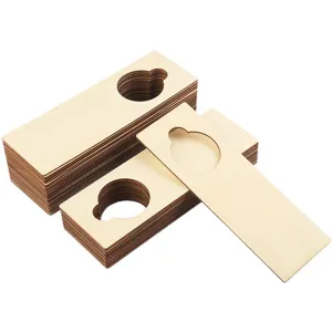 Unfinished wooden blank door hanger DIY sign for home and hotel room decoration