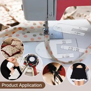 Acrylic sewing pleater tool and ruffler template set for fabric pleating and dressmaking crafts