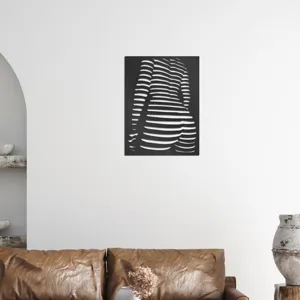 Adhesivo de pared espejo acrílico belleza líneas geométricas 3D para decoración del hogar