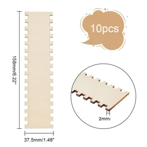 Pannello organizer per filo da ricamo in legno supporto filo da cucito 10pz 158mm