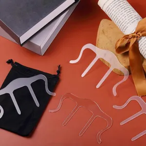 Transparent acrylic music page clip and book holder for piano score reading and daily bookmarks.