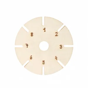 Wooden Kumihimo Braiding Disc Round Handcraft Weaving Plate DIY Bracelet Making Tool