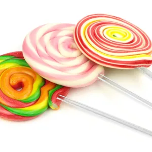 Colorful swirl lollipop acrylic cake topper dessert cocktail stirrer party decor.
