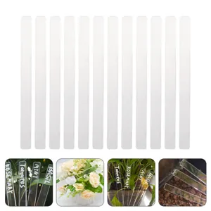 Transparent Acrylic Plant Labels Stakes Set for Garden Vegetable Classification Markers DIY