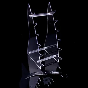 Supporto per display di coltelli da cucina in acrilico trasparente multistrato rack