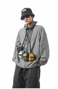 Mini mochila colgante de cuello monedero bolsa de auriculares bolso cruzado elegante